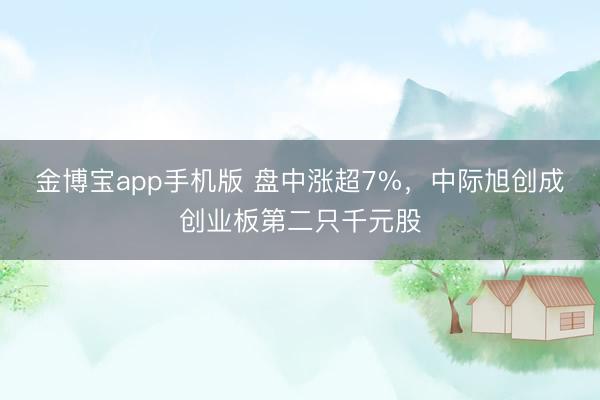 金博宝app手机版 盘中涨超7%，中际旭创成创业板第二只千元股